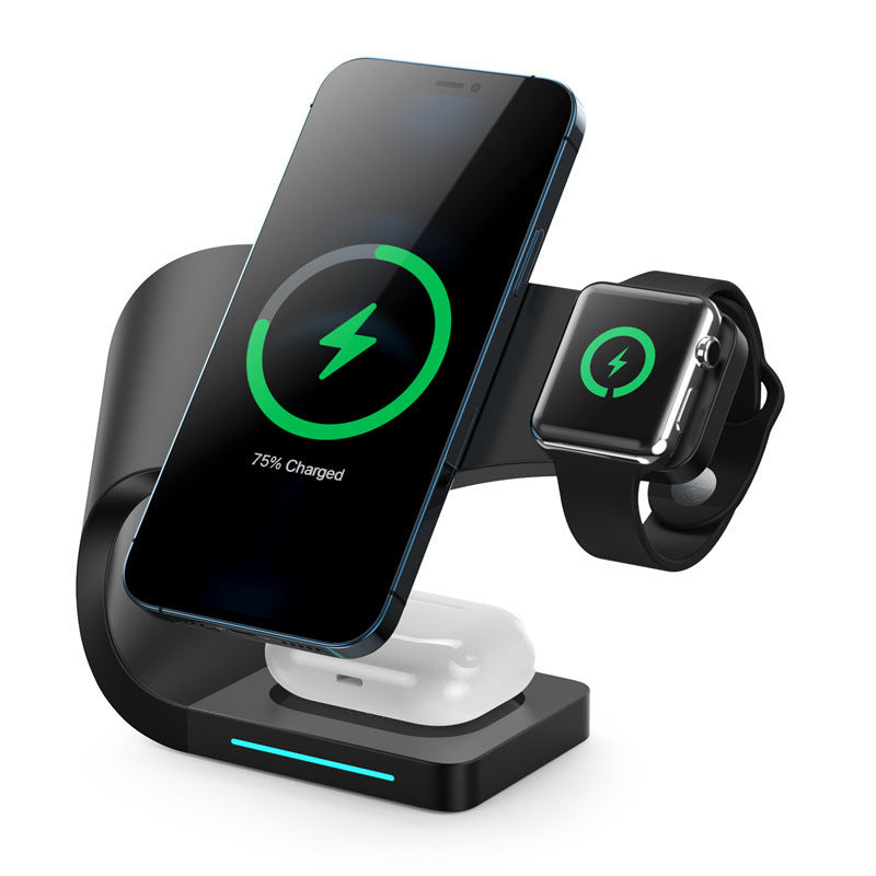 KTX-695891 Multi-Function Magnetic Wireless Charging Stand with 15W Fast Charging Capability