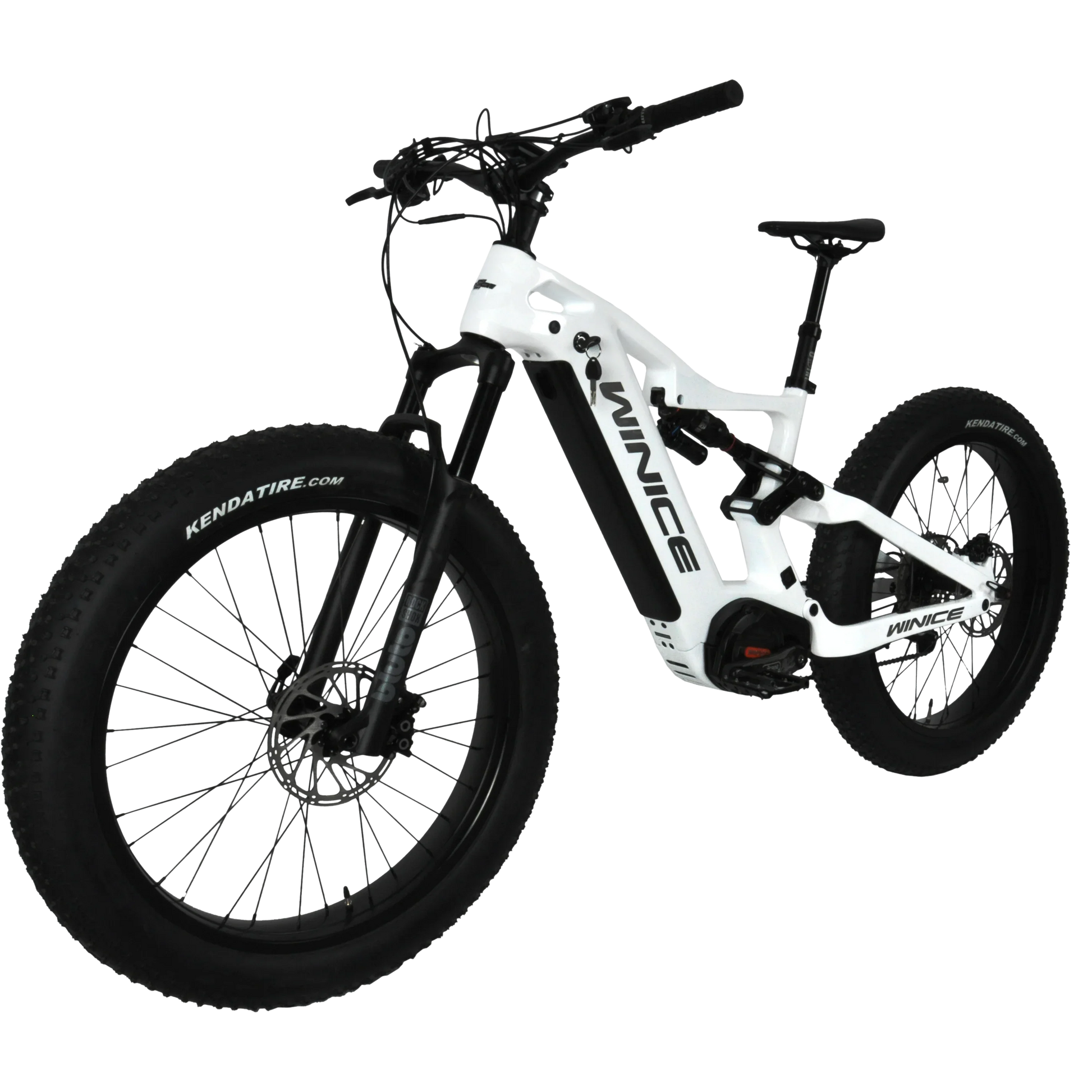 KTX-696531 DENGFU E-Bike Snow Bike E56 with Bafang M620 Motor and Full Suspension Carbon Frame