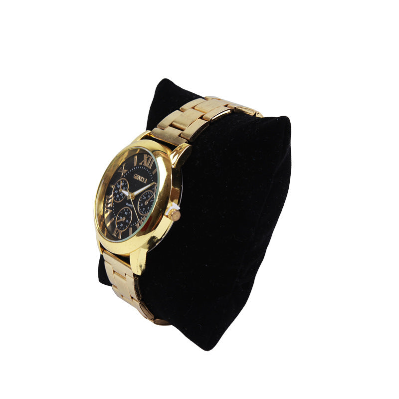 KTX-696659 Elegant Velvet Silk Watch Display Pillow - 7 x 8 Inches Vertical Size Versatile Flannel Sponge Watch Display Pillow - 4.3 x 3.2 x 7 cm