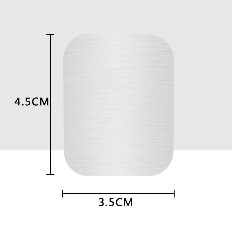 KTX-697043 Magnetic Metal Plate for Car Phone Holder – Square Design, Frosted Glass Finish – Compatible with Magnetic Mounts