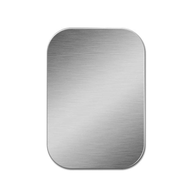 KTX-697043 Magnetic Metal Plate for Car Phone Holder – Square Design, Frosted Glass Finish – Compatible with Magnetic Mounts