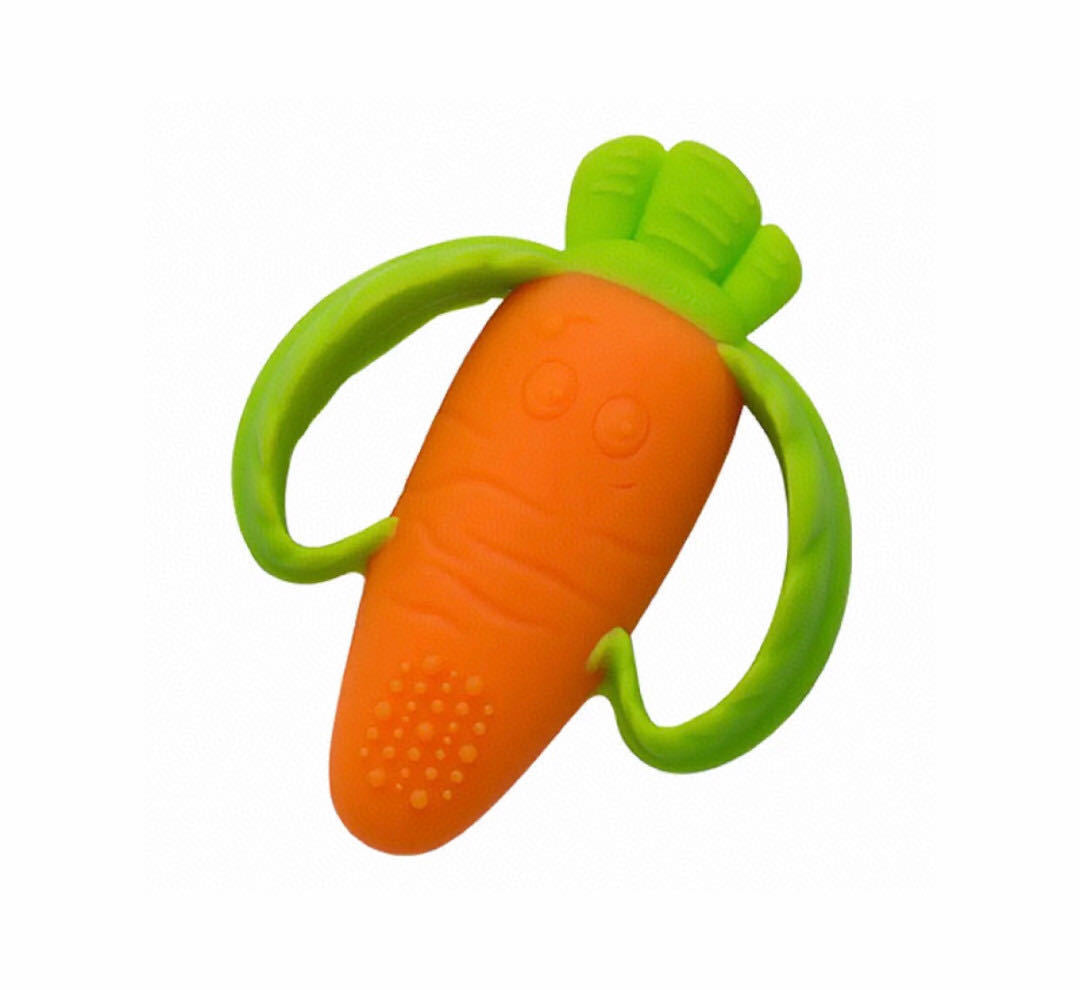 KTX-698963 Infantino Baby Tino Carrot Teether Toy for Infants, 0-2 Years, Plastic, 100 x 80 mm