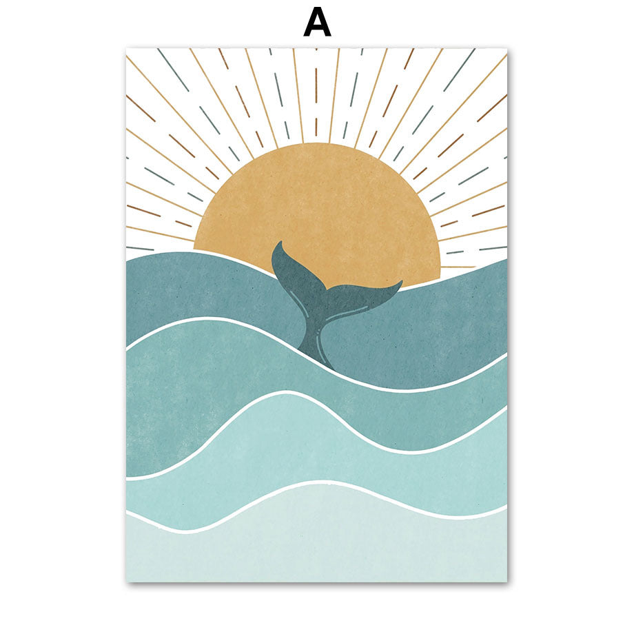 KTX-700115 Modern Canvas Decorative Artwork - Living Room Spray Painting on Oil Painting Cloth