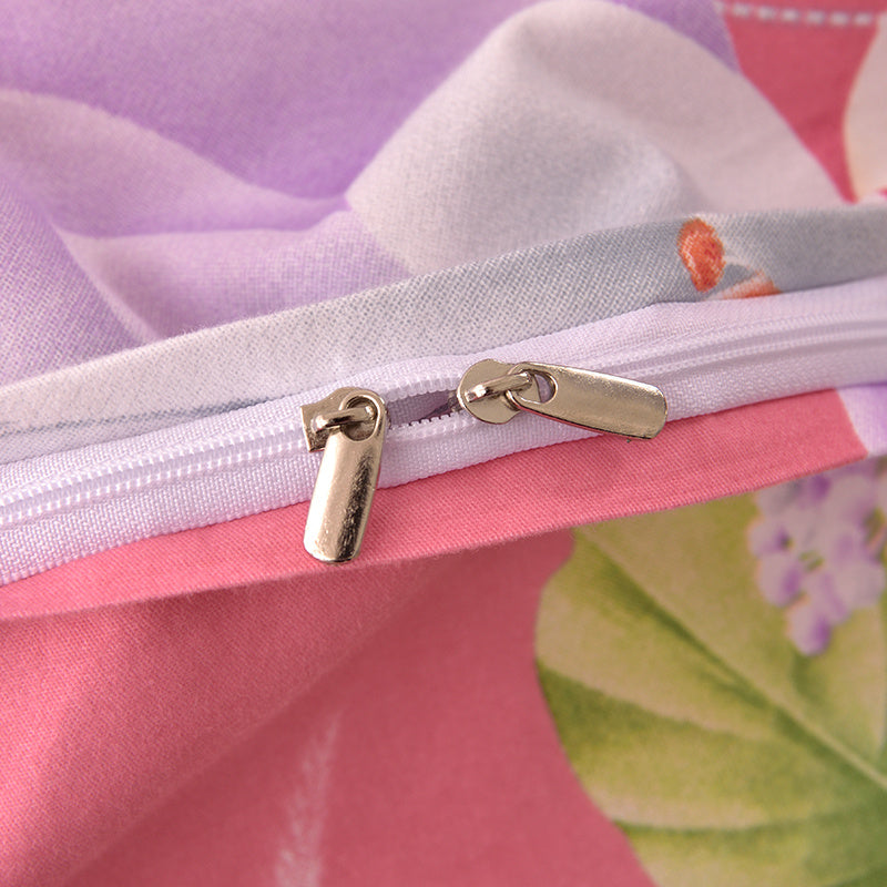 KTX-700115 Pink Pure Cotton Four-Piece Anime Cartoon Bedding Set