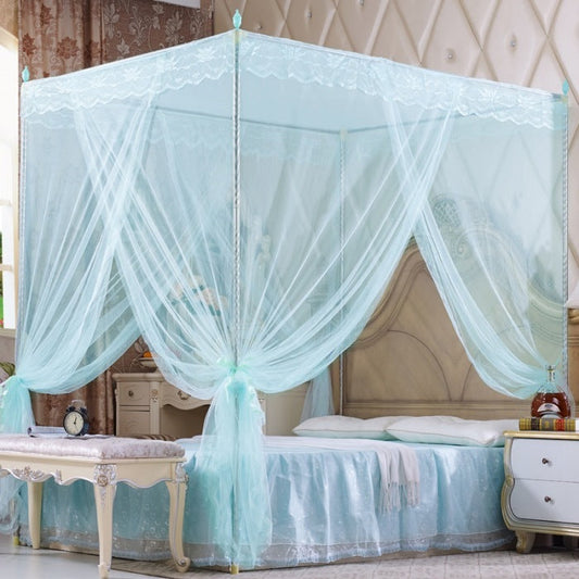 KTX-701267 Palace Style Royal Princess Mosquito Net with Steel Bracket – Polyester Fiber, Multiple Colors & Sizes