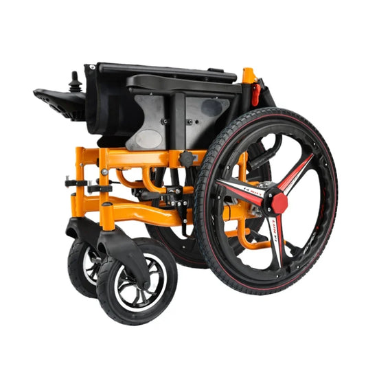 KTX-701459 Folding Electric Wheelchair with Powerful Electromagnetic Brake and Dual Brush Motors