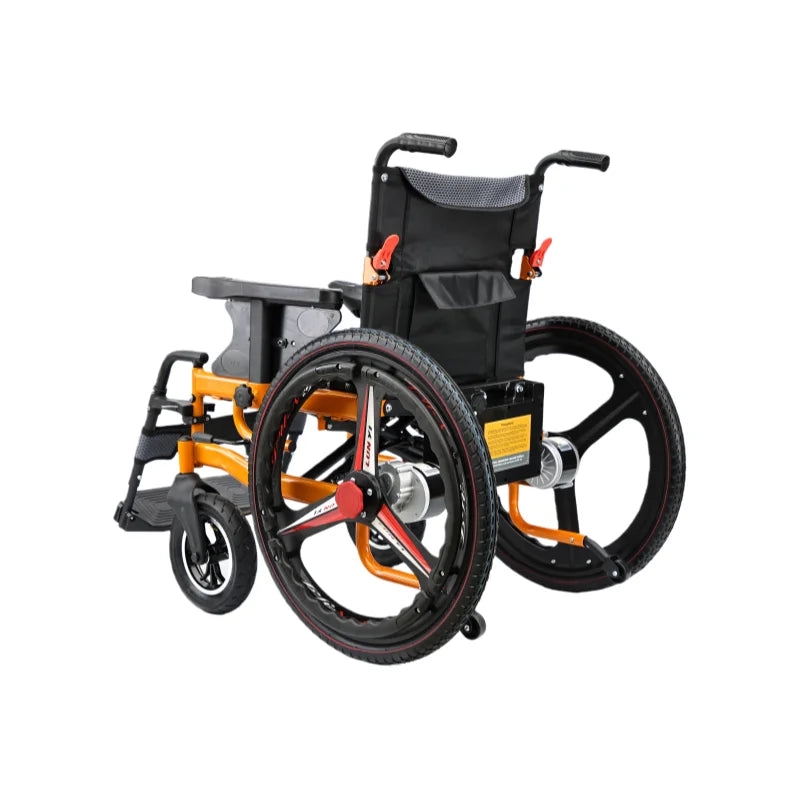KTX-701459 Folding Electric Wheelchair with Powerful Electromagnetic Brake and Dual Brush Motors