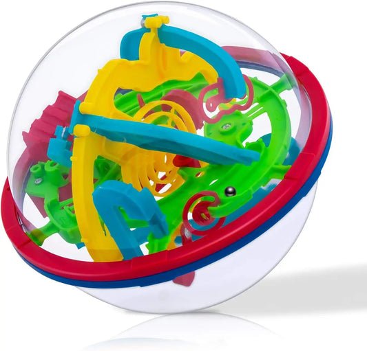 3D IQ Puzzle Maze Ball Toy for Kids and Adults - Engaging Educational Fun