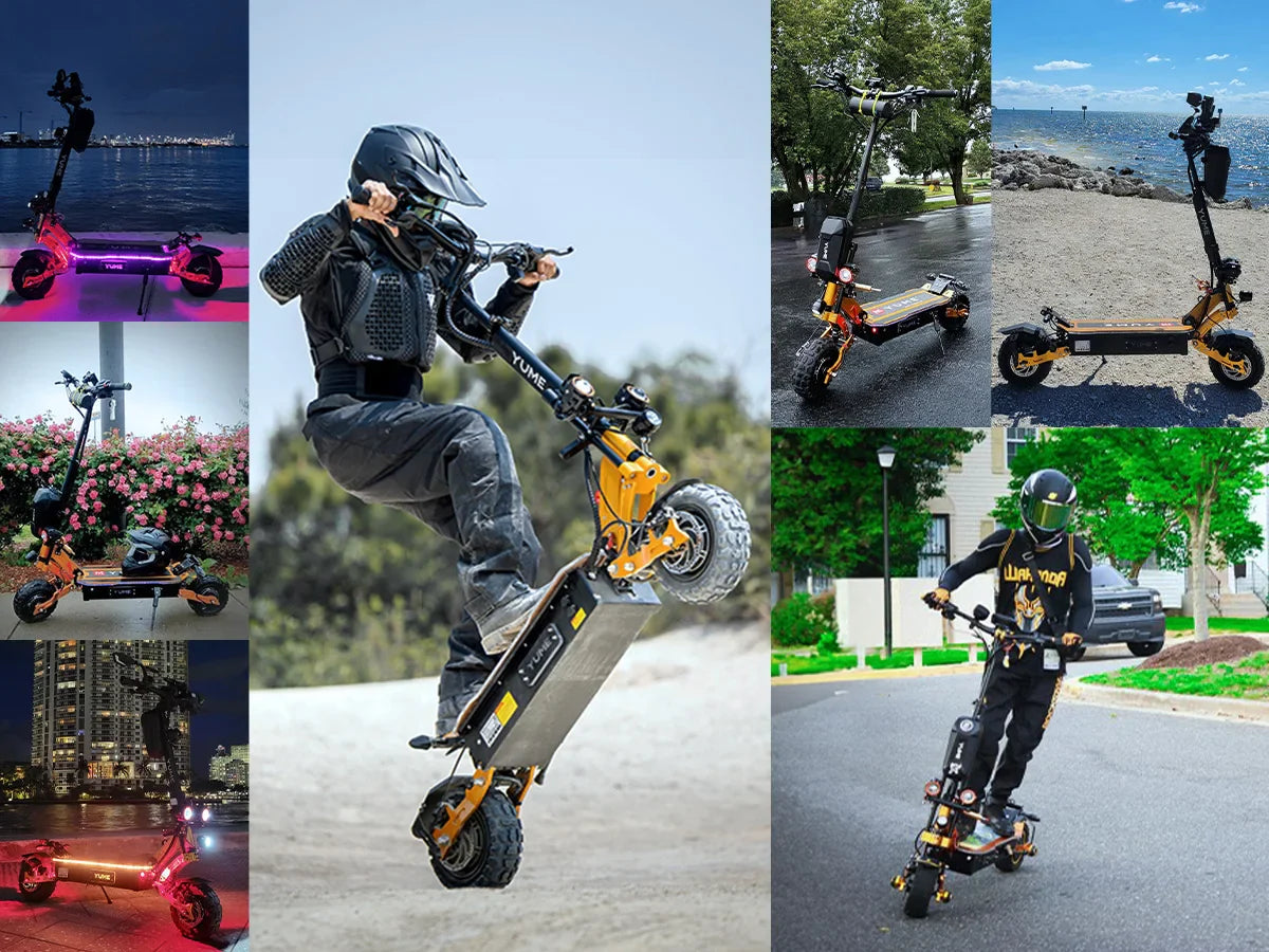 KTX-705235 YUME 60V X11+ Dual Motor Off-Road Electric Scooter with 11-Inch Tires, 40-50 km Range, and Full Suspension