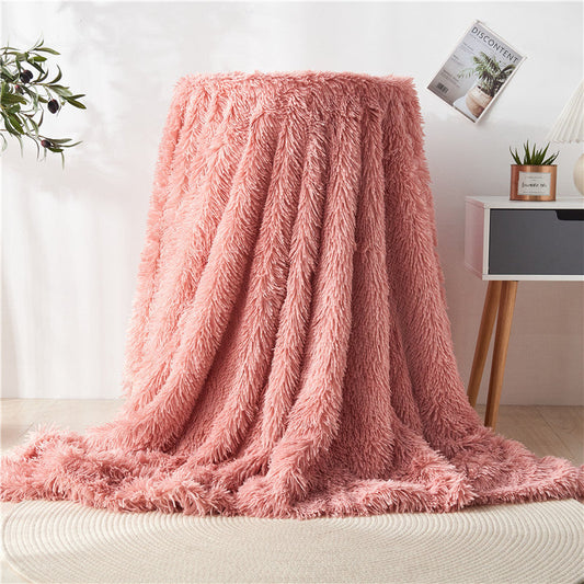 KTX-705875 Solid Color Plush Nap Wool Blanket - Available in Multiple Sizes and Shades