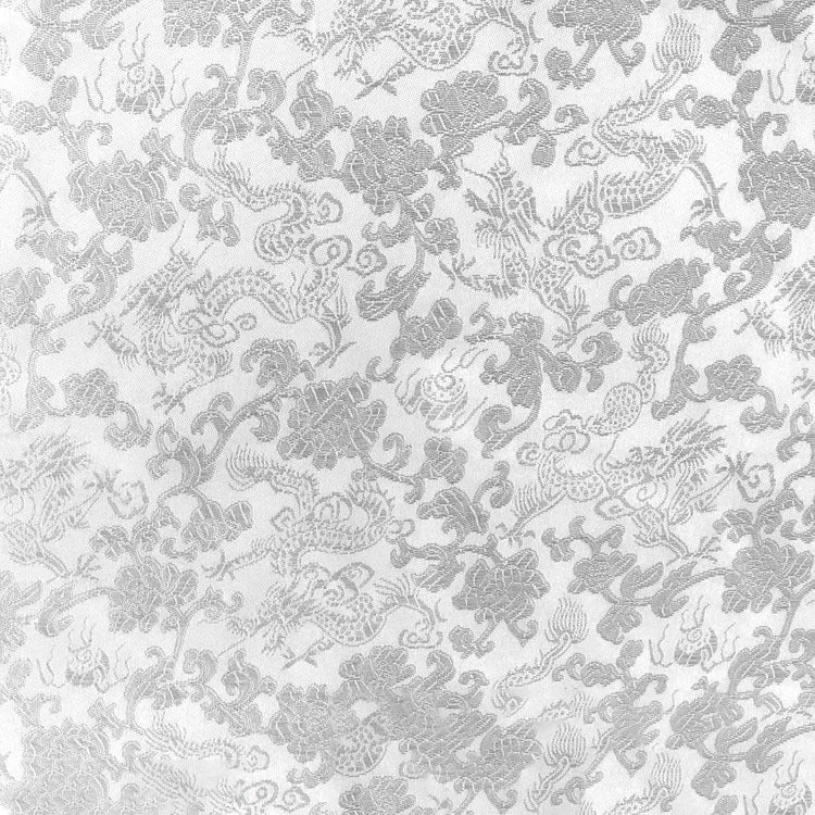 KTX-707091 Multicolor Jacquard Fabric with Chinese Dragon Pattern - 50% Rayon, 50% Polyester Silk, 150cm Width