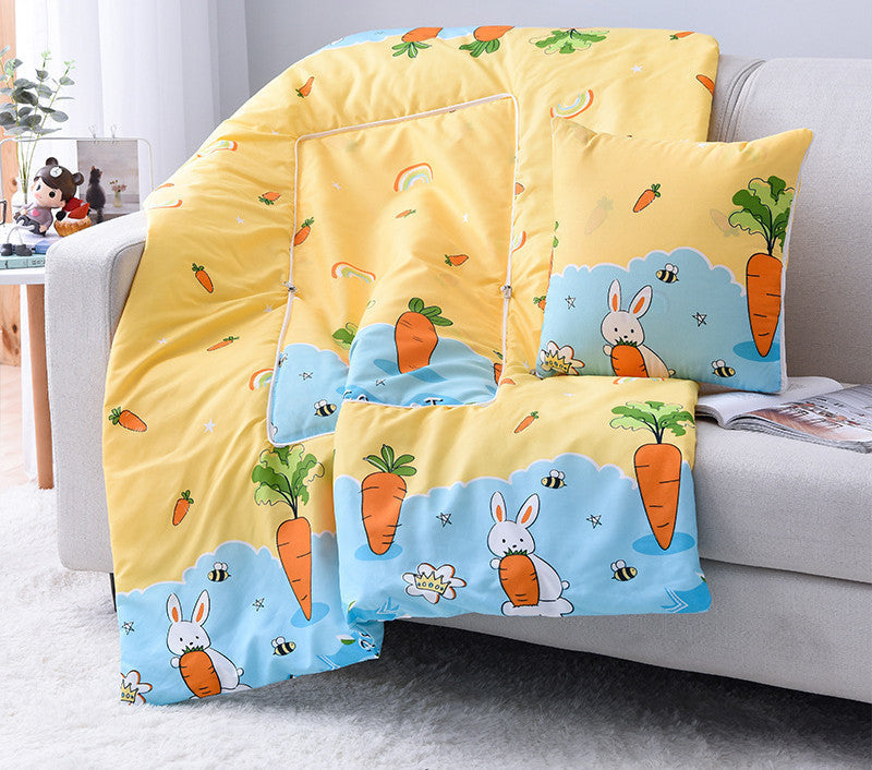 KTX-708179 Multifunctional Cartoon Pillow Quilt for Office Naps - 40x40 cm, Various Designs