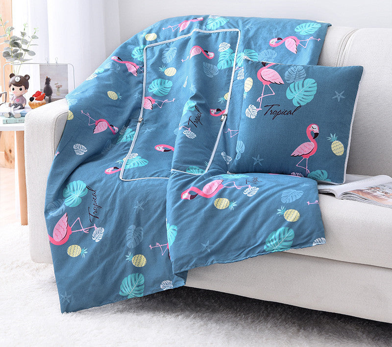 KTX-708179 Multifunctional Cartoon Pillow Quilt for Office Naps - 40x40 cm, Various Designs