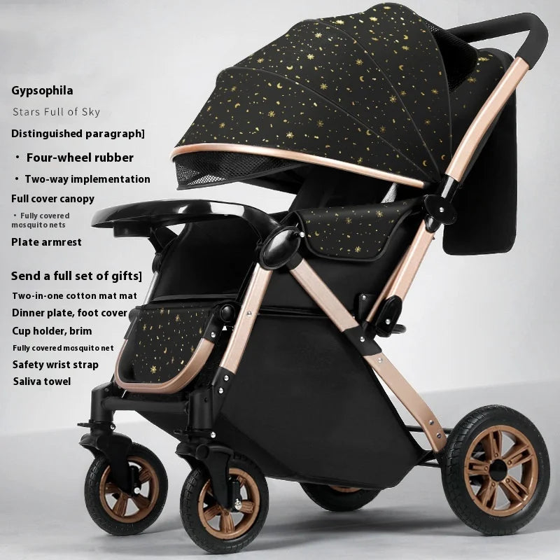 KTX-708371 Lightweight Folding Baby Stroller with Easy Maneuverability and Comfortable Design