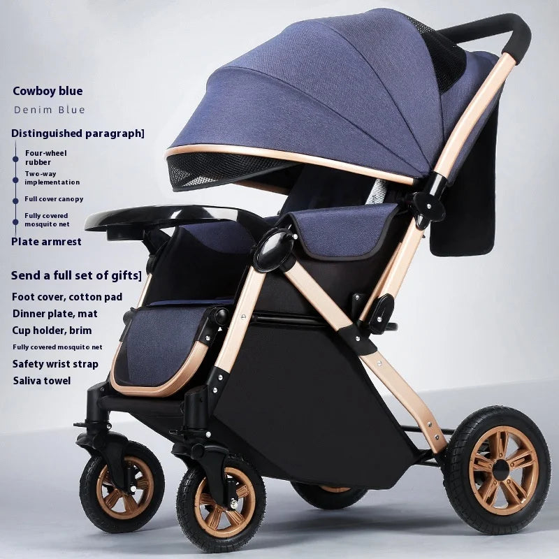 KTX-708371 Lightweight Folding Baby Stroller with Easy Maneuverability and Comfortable Design