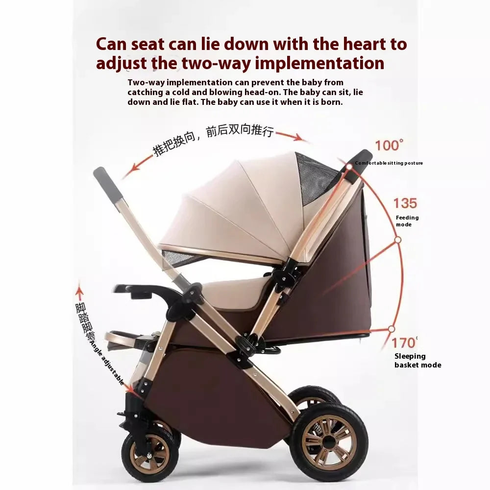 KTX-708371 Lightweight Folding Baby Stroller with Easy Maneuverability and Comfortable Design