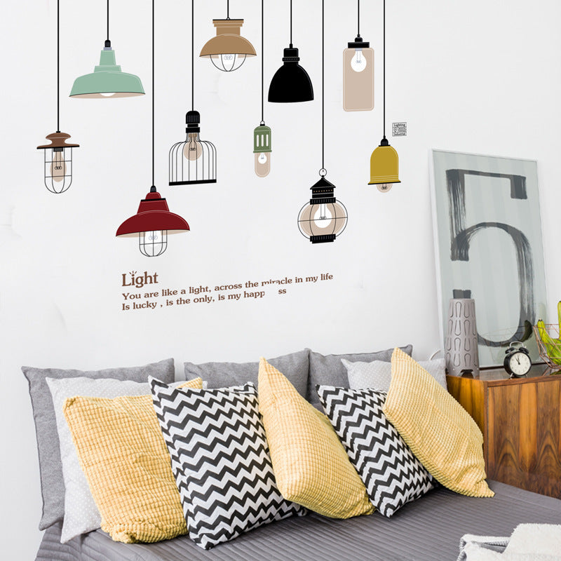 KTX-709267 Large Environmentally Friendly Removable Waterproof Cartoon Wall Sticker for Living Room and Bedroom Decor