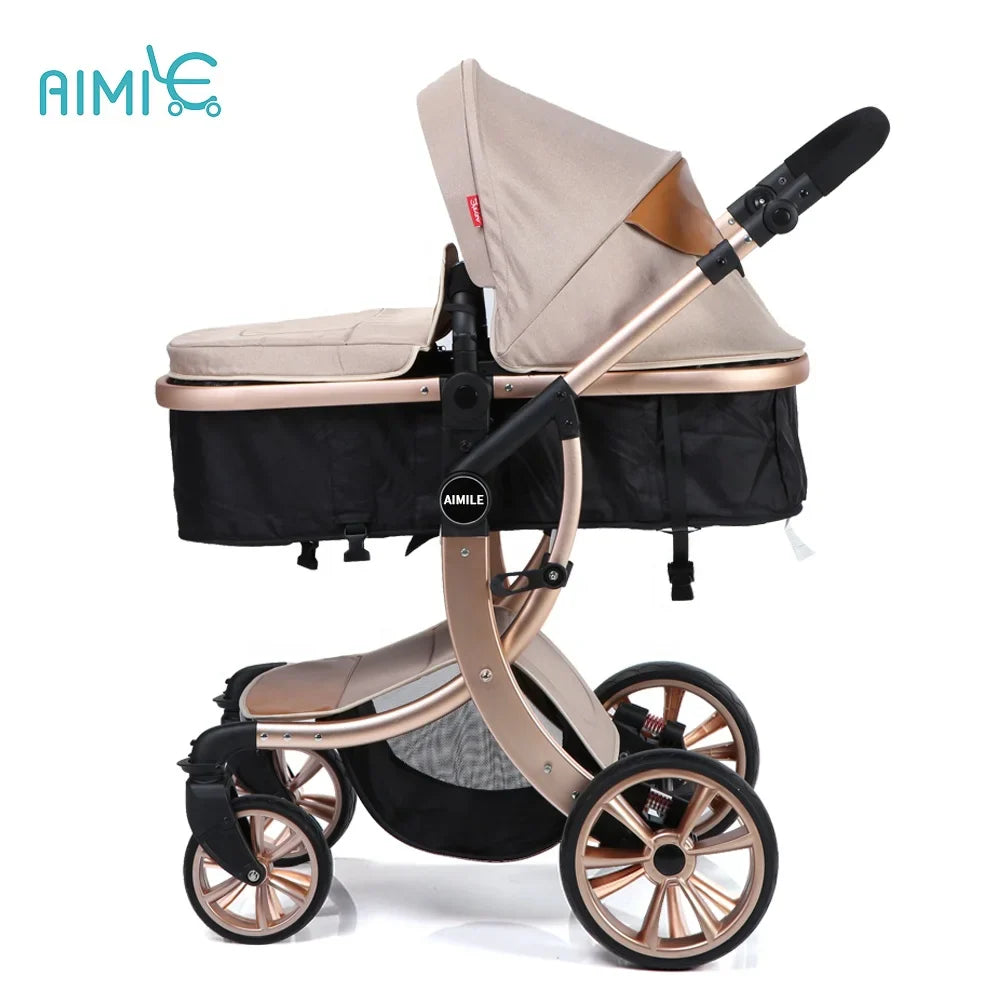 KTX-710675 360-Degree Rotating 4-in-1 European Luxury Baby Stroller
