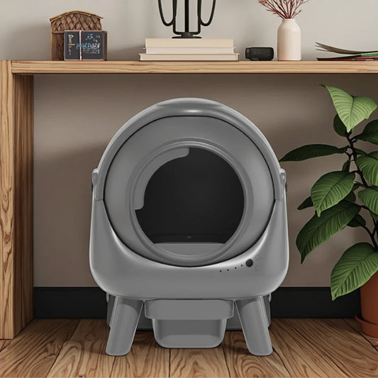 KTX-710931 Large 65L Full-Cover Cat Litter Box with Anti-Splash Design and Odor Control