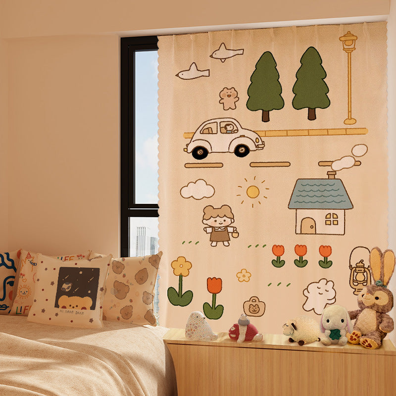 KTX-711187 Adhesive Velcro Curtains for Light Shading - Various Sizes Available