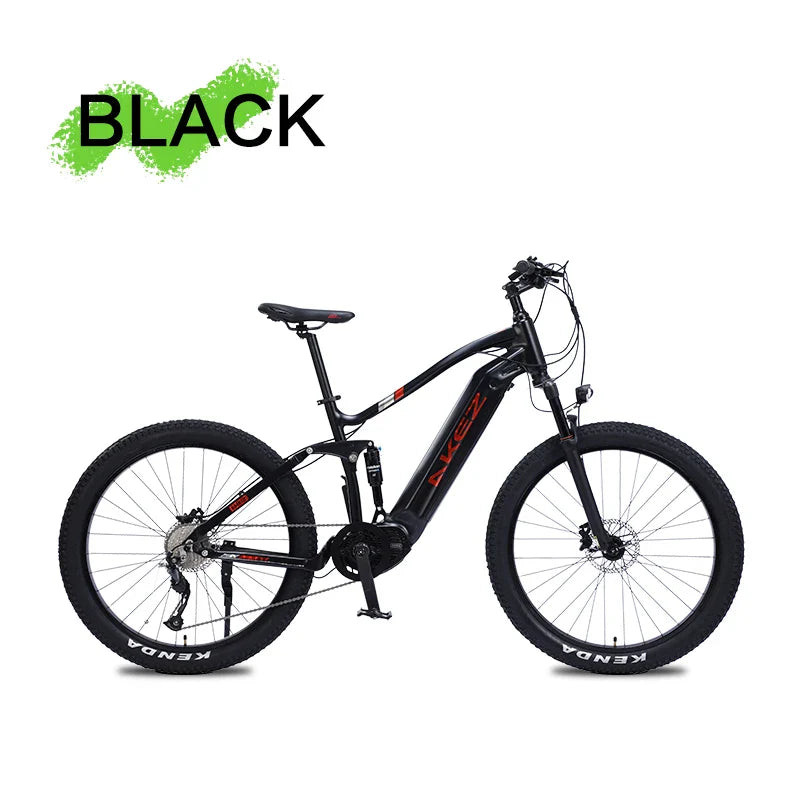 KTX-711187 Electric Mountain Bike, 27.5" All-Terrain E-Bike, 48V 500W, 9-SPEED, Hydraulic Brakes, Eco-Friendly, Fast Shipping
