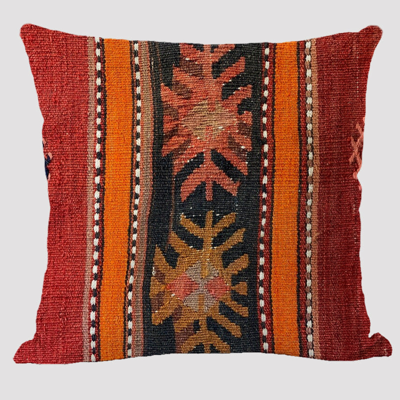 KTX-711443 Bohemian Double-Sided Geometric Linen Pillow with PP Cotton Filler