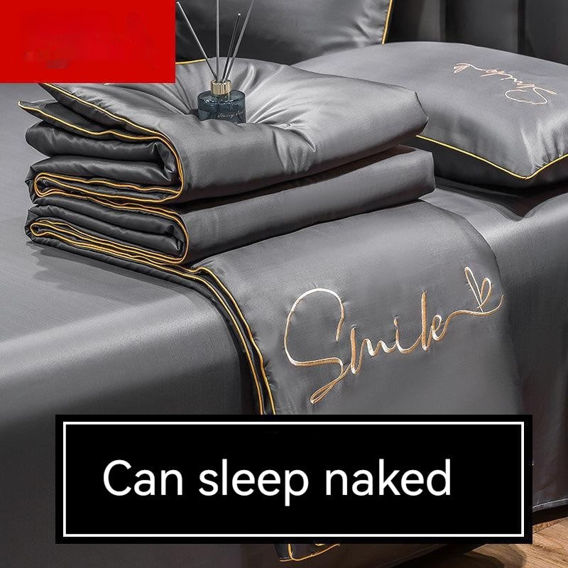 KTX-711635 Lightweight Ice Silk Summer Blanket – Washable Tencel Duvet for Air Conditioning – Available in Multiple Sizes