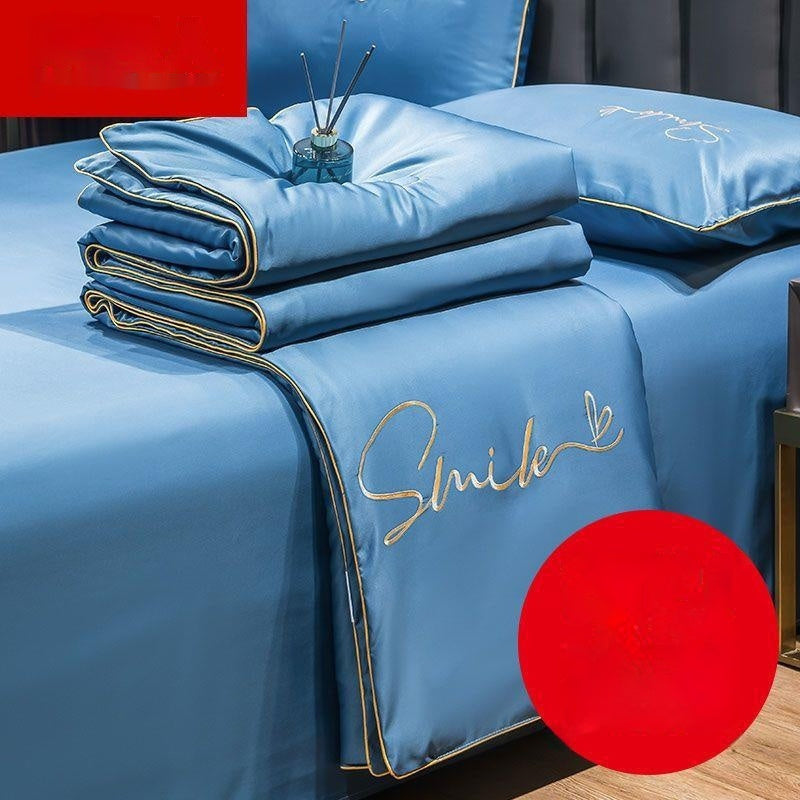 KTX-711635 Lightweight Ice Silk Summer Blanket – Washable Tencel Duvet for Air Conditioning – Available in Multiple Sizes