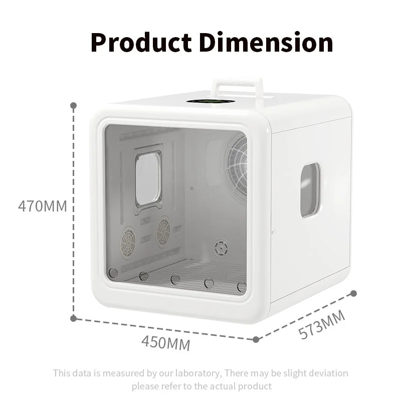 KTX-711891 Automatic Self-Drying Pet Grooming Dryer Box for Cats, Dogs, and Small Animals - 70L Capacity