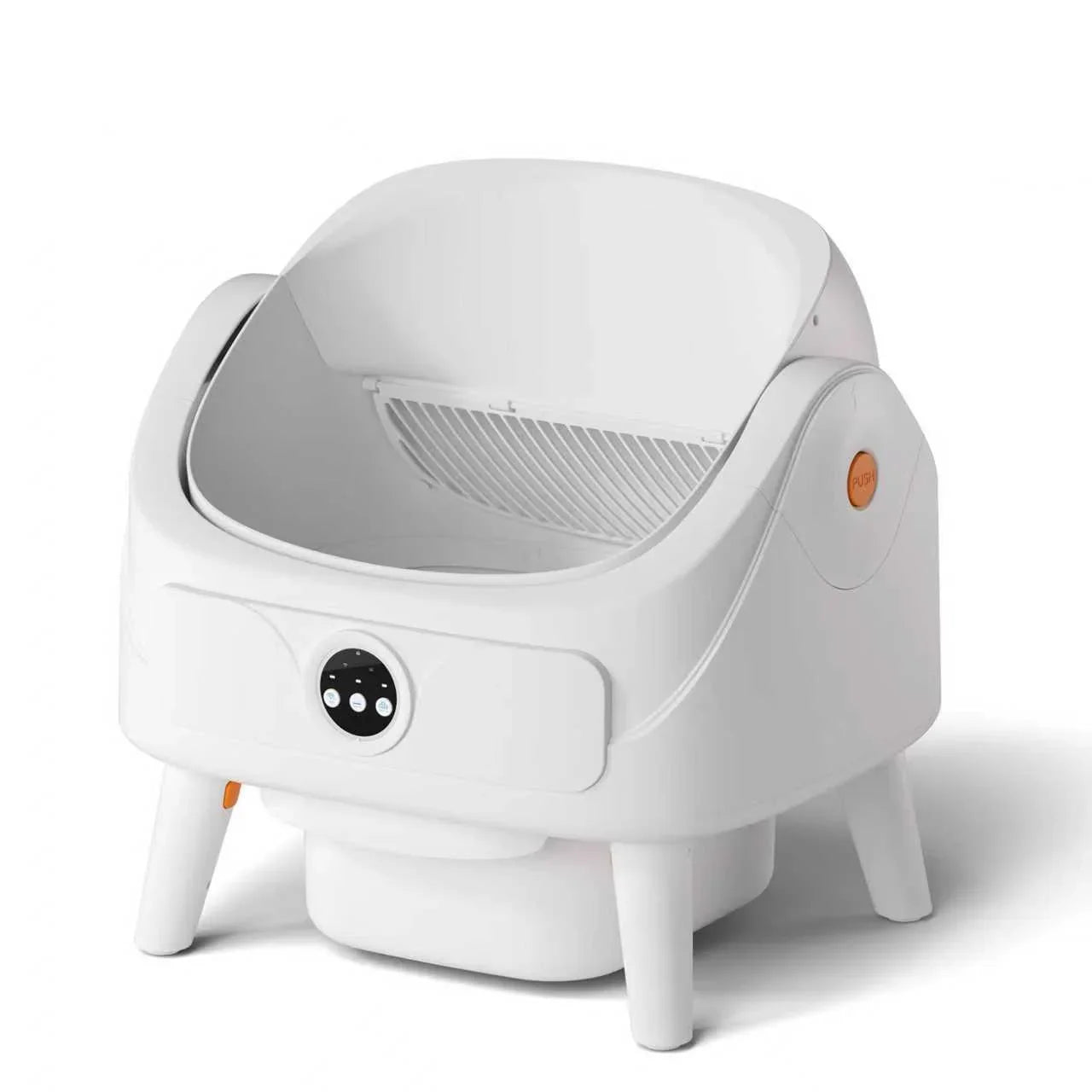 KTX-712083 Automatic Self-Cleaning Cat Litter Box, 74L Capacity, Waterproof Stainless Steel, Smart Monitoring, 11KG