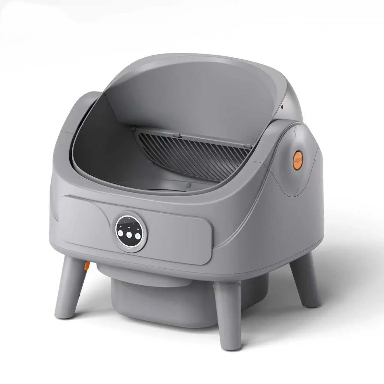 KTX-712083 Automatic Self-Cleaning Cat Litter Box, 74L Capacity, Waterproof Stainless Steel, Smart Monitoring, 11KG