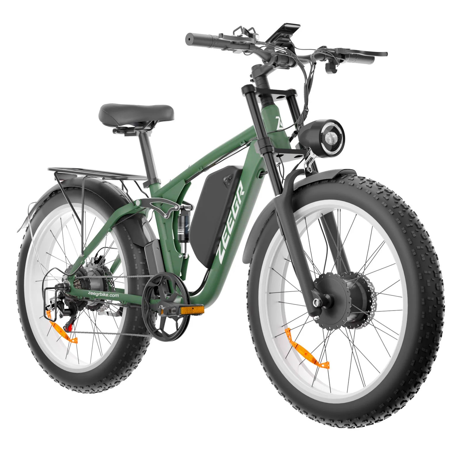 KTX-712339 2000W Dual Motor Electric Bicycle with 22.4Ah Battery, 7 Speed, 26" Fat Tires, Hydraulic Disc Brakes