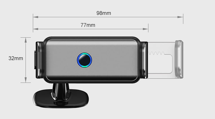 KTX-712851 Electric Smart Bracket for Car Navigation, Aluminum Alloy & ABS, One-Handed Pickup, Space Gray/Abyss Black