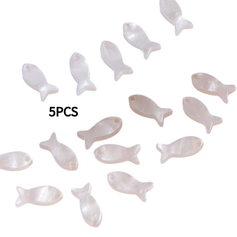 KTX-713619 Apple and Fish Shape Decorative Buckles for Kids' Coats - Metal Buttons in Various Sizes