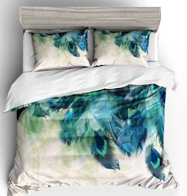 KTX-714771 Three-Piece Urban Stripe Cartoon Style Polyester Bedding Set