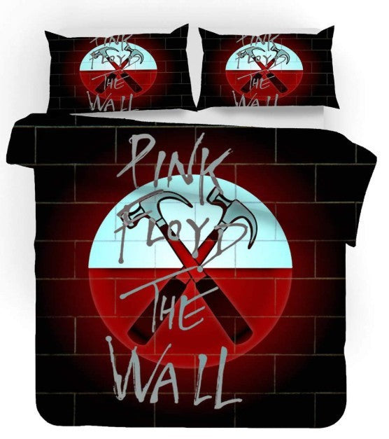 KTX-714771 Three-Piece Urban Stripe Cartoon Style Polyester Bedding Set