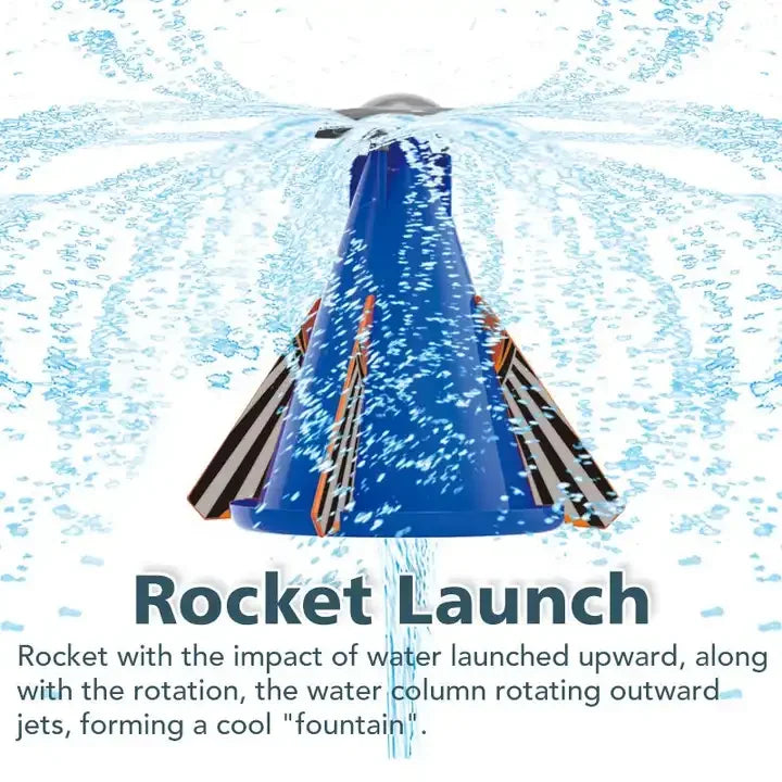 KTX-714771 Water Rocket Sprinkler Toy Set for Kids - Fun Outdoor Garden Play with Eco-Friendly Materials