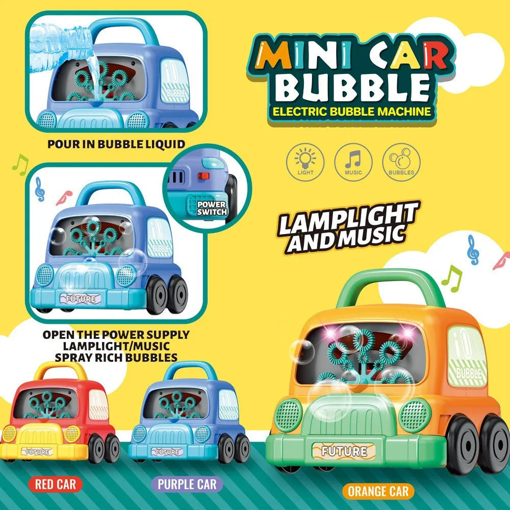 KTX-715923 Electric Cactus Bubble Machine with Music and Light for Kids – Portable Indoor and Outdoor Toy for All Ages