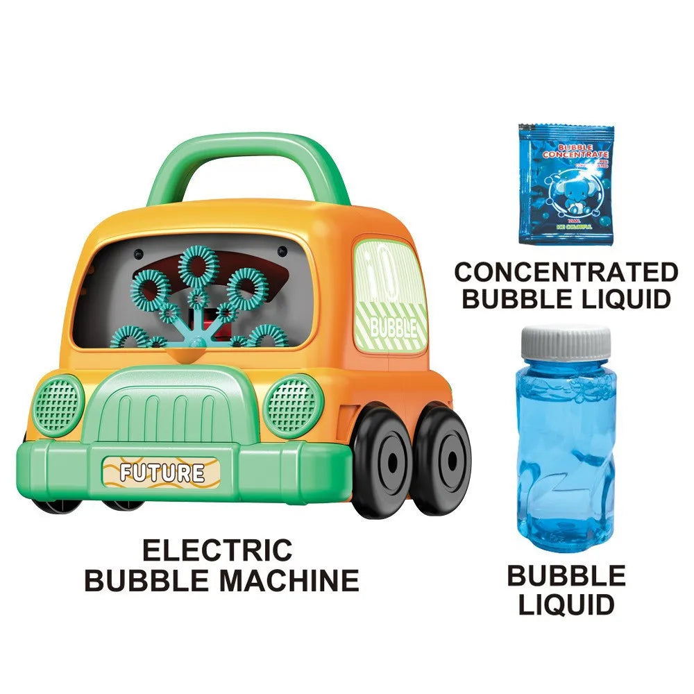 KTX-715923 Electric Cactus Bubble Machine with Music and Light for Kids – Portable Indoor and Outdoor Toy for All Ages