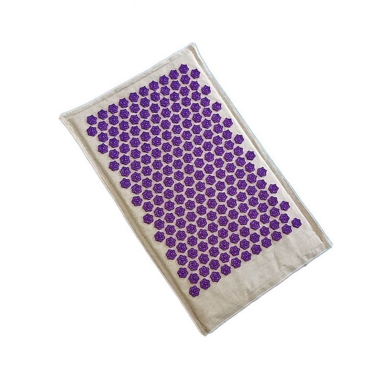 KTX-715923 Organic Linen Acupuncture Massage Cushion with Pillow and Bag - Relaxation and Restful Sleep Essentials