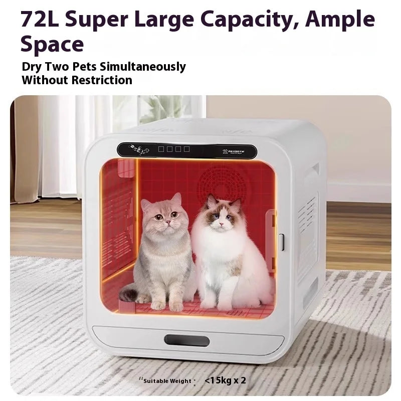 KTX-716499 Intelligent Pet Drying Box for Dogs and Cats - Automatic Silent Speed Dryer, Eco-friendly Design for Indoor and Outdoor Use