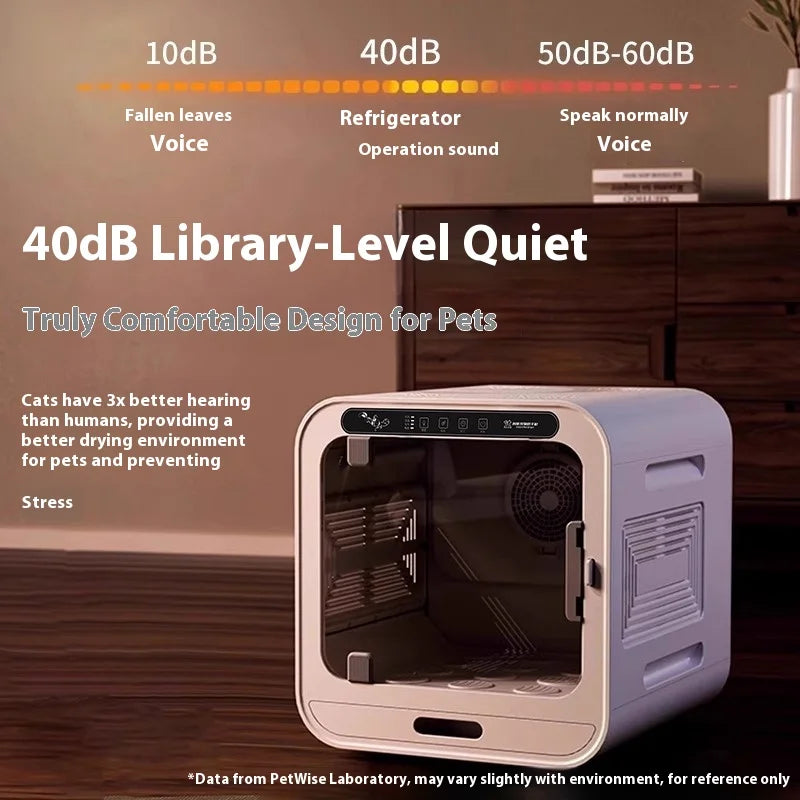 KTX-716499 Intelligent Pet Drying Box for Dogs and Cats - Automatic Silent Speed Dryer, Eco-friendly Design for Indoor and Outdoor Use