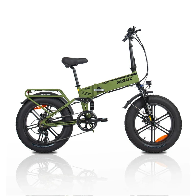 KTX-717715 20-Inch 13AH Lithium Battery Foldable Electric Fatbike with 7-Speed Gears and Disc Brakes