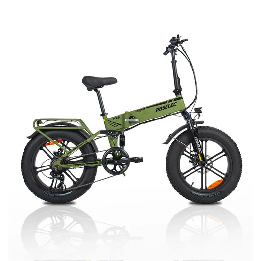 KTX-717715 20-Inch 13AH Lithium Battery Foldable Electric Fatbike with 7-Speed Gears and Disc Brakes