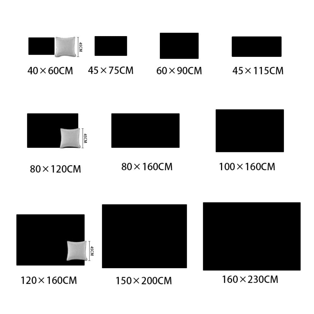 KTX-718227 Cute Cartoon Robot Area Rug - Soft Velvet Non-Slip Mat for Home and Hotel Use, Multiple Sizes Available