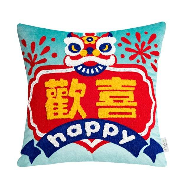 KTX-718227 Decorative Chinese Style Sofa Cushion - Various Sizes Available