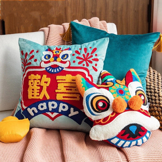 KTX-718227 Decorative Chinese Style Sofa Cushion - Various Sizes Available