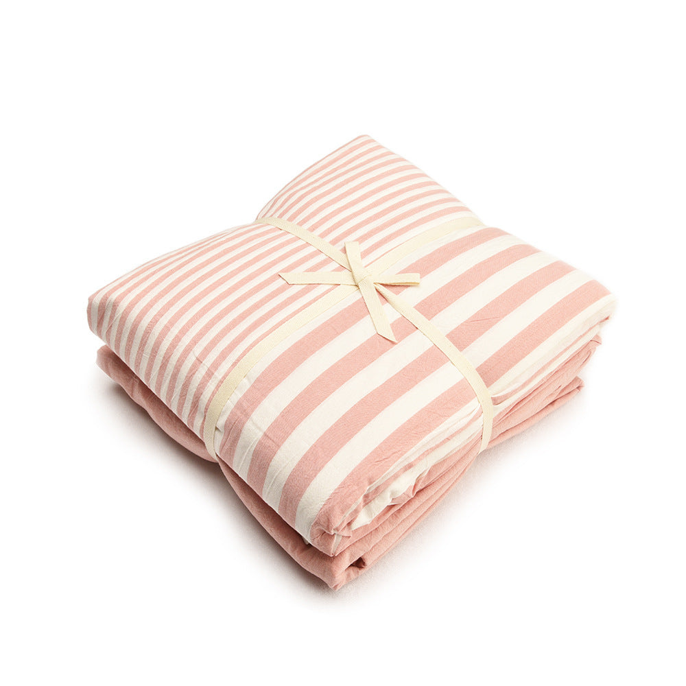 KTX-720467 Bedding Set in Pure Cotton - City Bar Series, 4-Piece Collection, Multiple Sizes Available