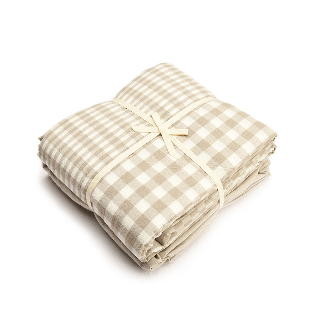 KTX-720467 Bedding Set in Pure Cotton - City Bar Series, 4-Piece Collection, Multiple Sizes Available