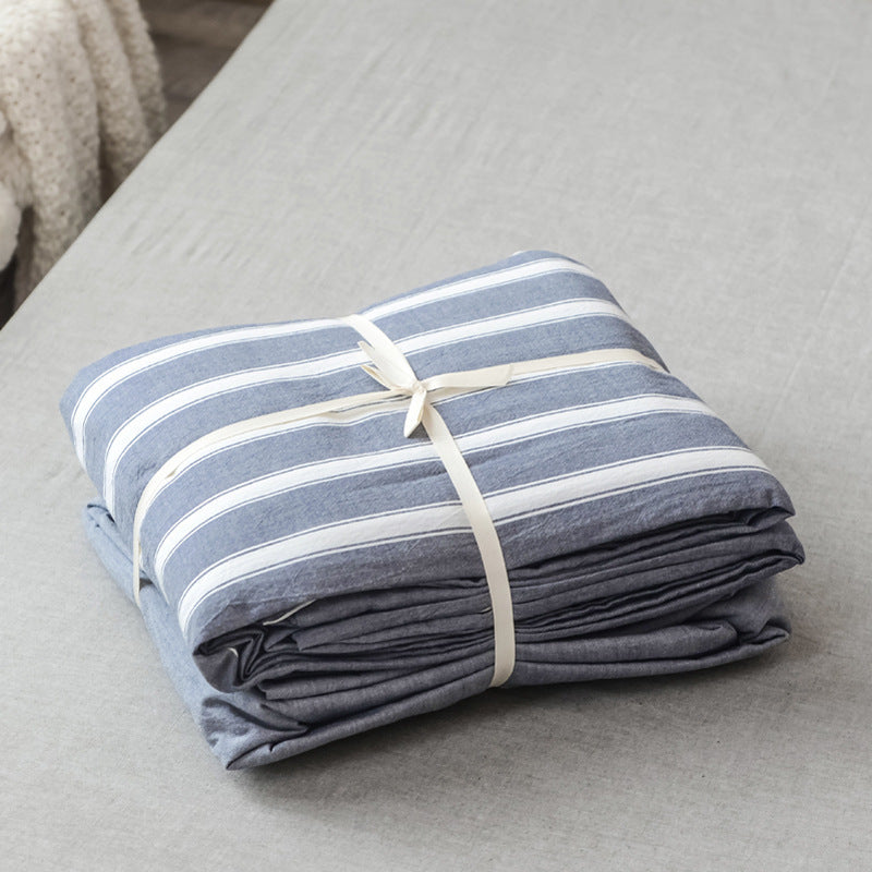 KTX-720467 Bedding Set in Pure Cotton - City Bar Series, 4-Piece Collection, Multiple Sizes Available